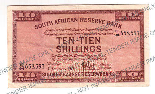 MH de Kock ~ 1st Issue Pound 1947 ~ E94 658 597 ~No Reseve