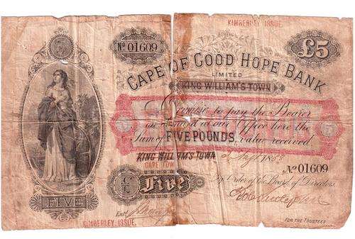 1888 ~ Cape of Good Hope ~ 5 Ponds ~ With corrections