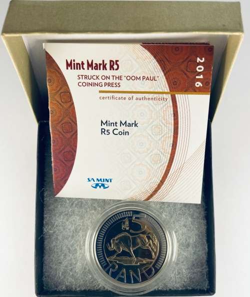 2016, R5, Oom Paul mark. Low mintage !