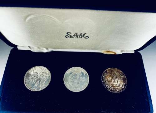 1988, Combo Set, 3 x Proof ,Dias, Huguenots and Groot Trek