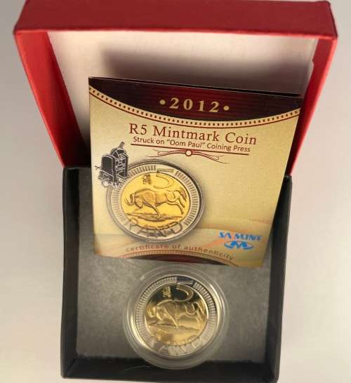 2012, R5, Oom Paul mark. Low mintage !