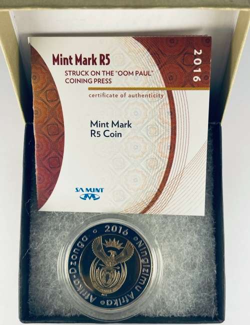 2016, R5, Oom Paul mark. Low mintage !