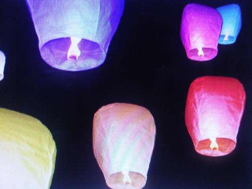 Sky lantern "uniquely breathtaking" R6.75 each.