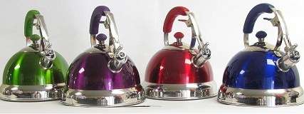 Funky Coloured Energy Saving Whistling Kettles, Choose your colour !!!!!