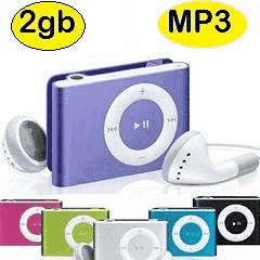 MINI METAL MP3 PLAYER PLEASE NOTE THIS UNIT INCLUDES A 2GB SD CARD.