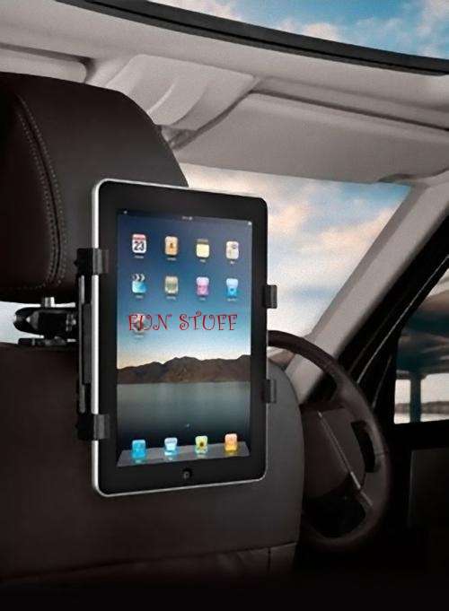 Headrest Car Holder for iPad 2/3, HTC, ASUS, Tablets.