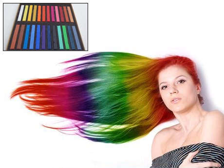 Hair Chalk 24 unique and vibrant colours