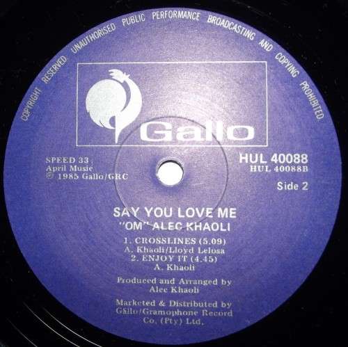 Say you Love me   ''om''alec  khaoli    { lp }