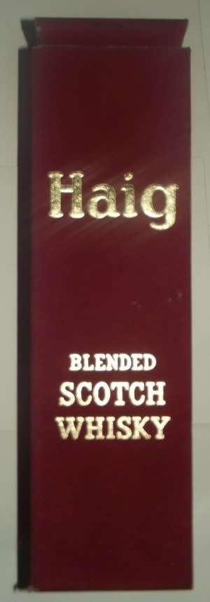 Haig Blended Scotch Whisky ; Gold lable Distillers Markinch ,Scotland in felt box
