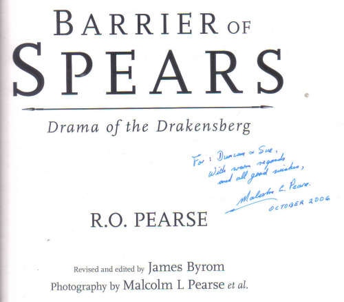 Barrier of Spears  . signed  2006