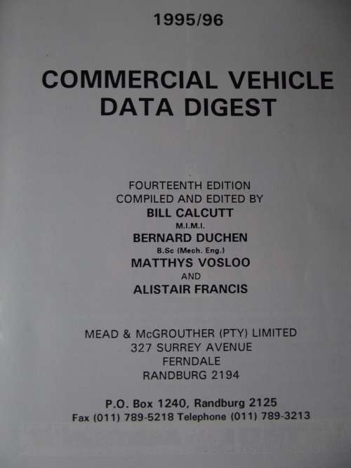 Commercial Vehicle Digest 1995/96