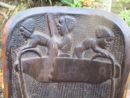 Old African Chair Carving size