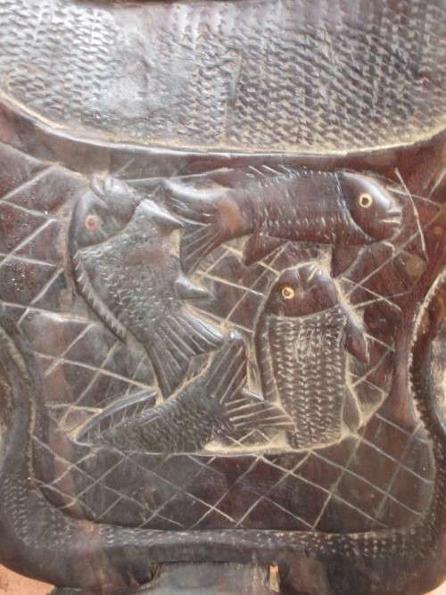 Old African Chair Carving size