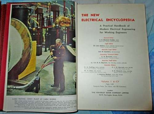 The New Electrical Encyclopaedia 4 Volumes 1950-1960 ?