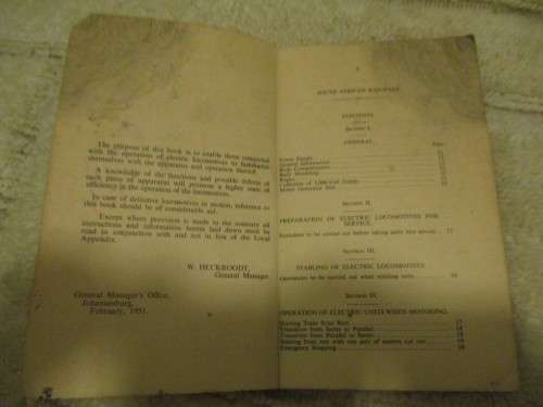 Information  and Instructions  for operating Metropolitan-Vickers Electric Locomotives  1951