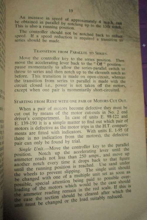 Information  and Instructions  for operating Metropolitan-Vickers Electric Locomotives  1951