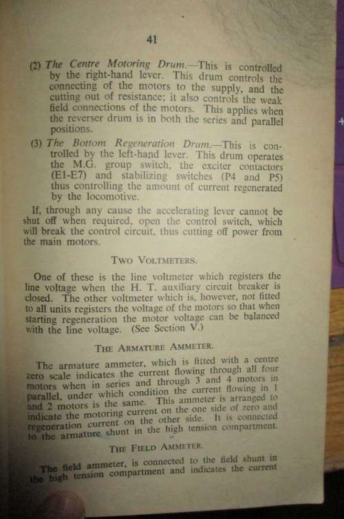 Information  and Instructions  for operating Metropolitan-Vickers Electric Locomotives  1951