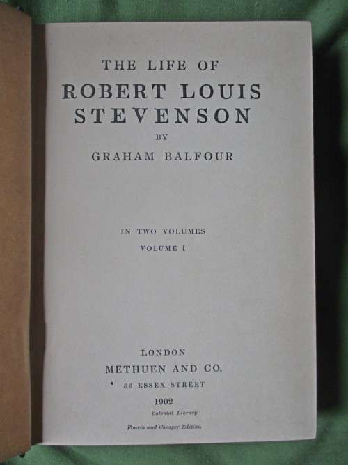 The life of Robert Louis Stevenson  1902  vol 1 and 2