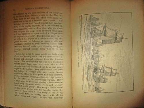 Florence Nightingale: The Wounded Soldier`s Friend Hardcover 1880 -1900 Circa