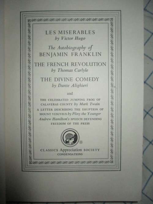 Grolier Classics x 8