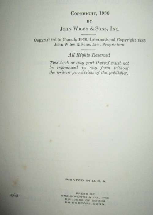 Handbook of Engineering Fundamentals 1936 Vol 1