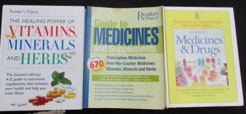 Medicines . Supplements . Minerals Books x3