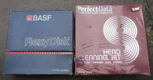 Head Cleaning Kit for Flexible Disk drive .   plus a few used  Flexible Disks