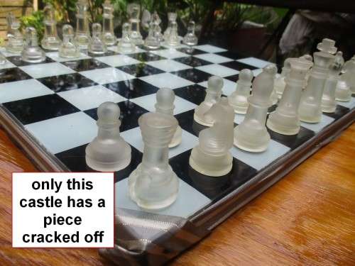 Chess Table . Chess Set and Chess Box