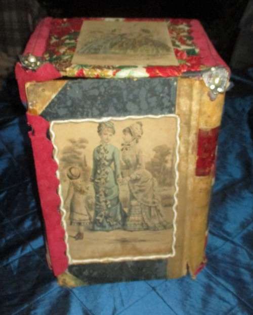 Antique Box with Statue inside
