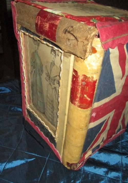 Antique Box with Statue inside