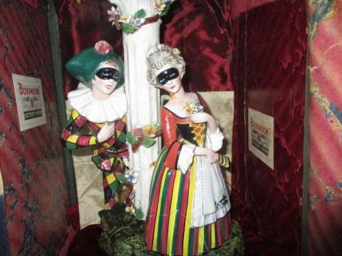 Antique Box with Statue inside