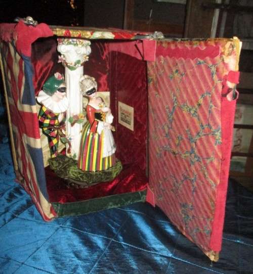 Antique Box with Statue inside