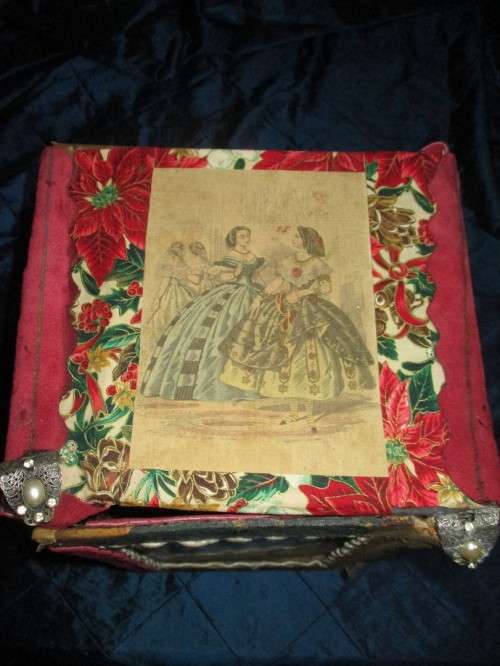 Antique Box with Statue inside