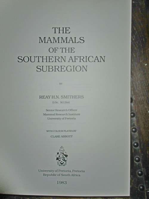 The Mammals of the Southern African Subregion
