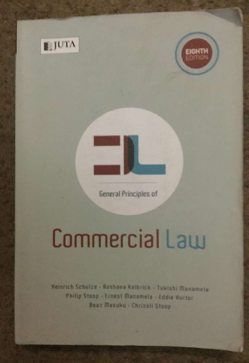 General principles of  Commercial Law  2015