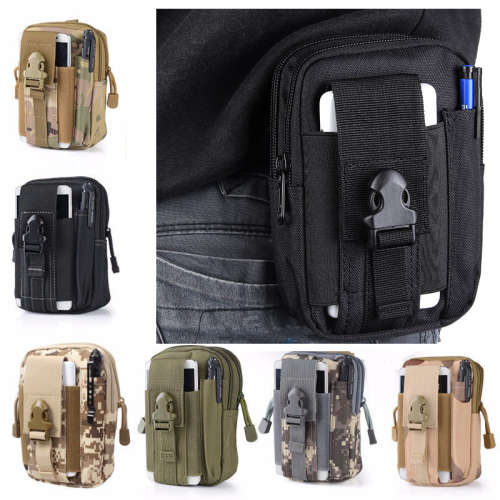 Tactical Military Molle Waist Bag Pack Portable Bag Nylon Phone Wallet For hiking