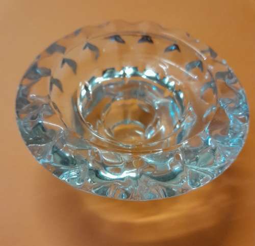 Glass Candle holders set of two
