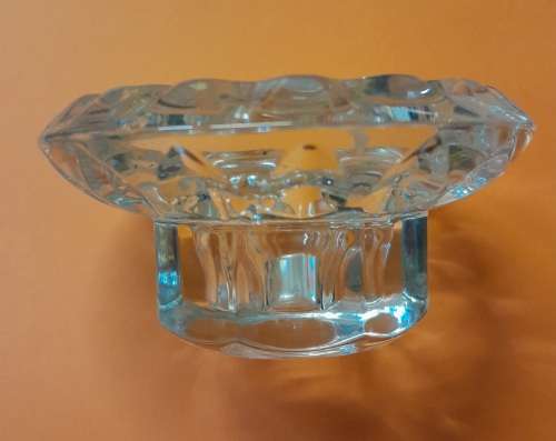 Glass Candle holders set of two