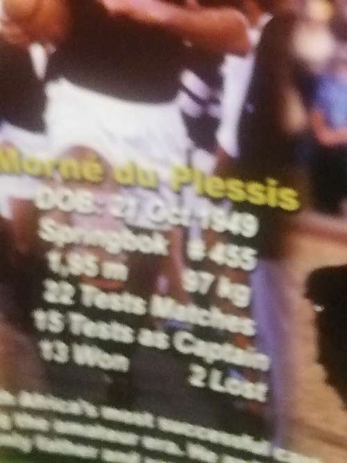 Rugby Boot from Morne Du Plessis.