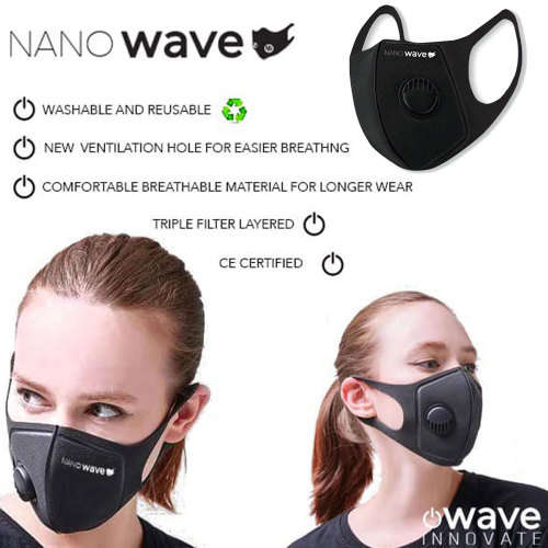 Huracan Nano wave N95 Compliant GB2626-2009 Verified Respirator Reusable mask