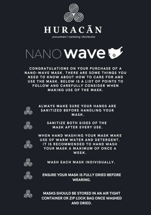 Huracan Nano wave N95 Compliant GB2626-2009 Verified Respirator Reusable mask