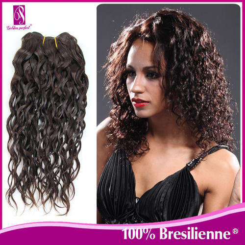 100% Bresilienne Remy Hair Weave Curly Wave Premium Quality