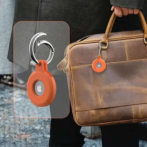 AirTag Protective Silicone Case [Black]