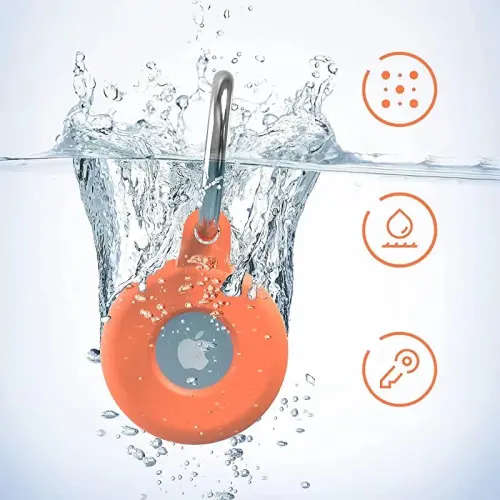 AirTag Protective Silicone Case [Black]