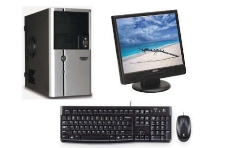--COMPLETE PC-- DUAL CORE WITH 17 INCH FLAT-SCREEN. 160GB HDD, 2GB RAM,  WINDOWS 7 AND MS OFFICE.