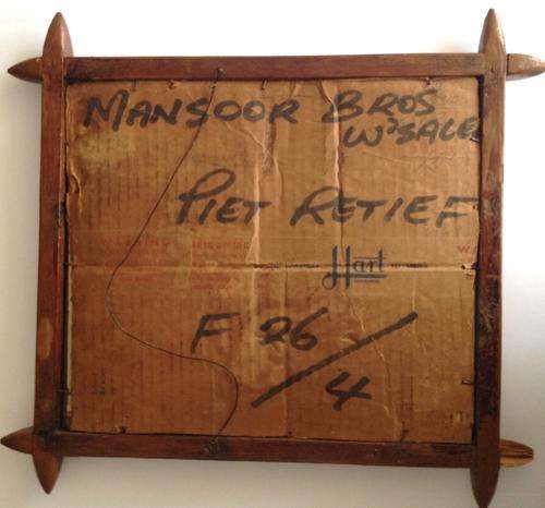 Hand Carved Anglo Boer Frame