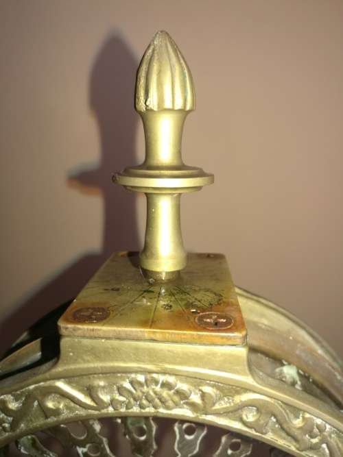 STUNNING BRASS PEACOCK FOLDING FAN FIRESCREEN