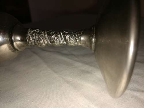 SET OF 4 BEAUTIFUL ITALIAN SILVERPLATE WINE GOBLETS