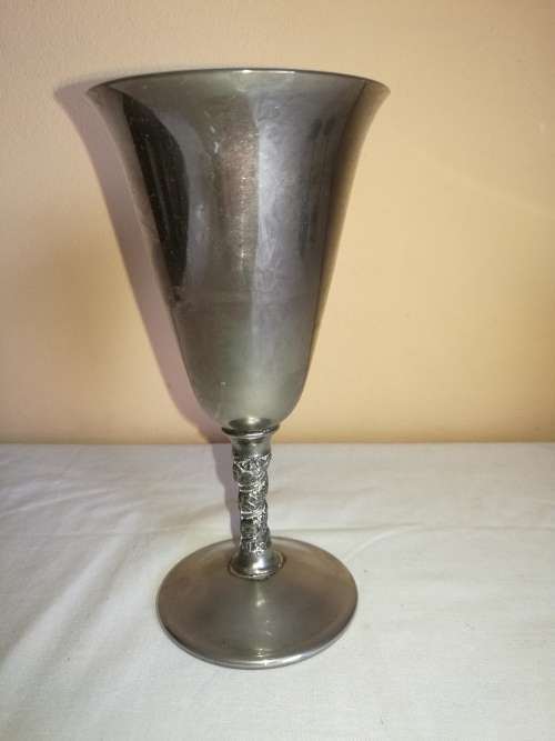 SET OF 4 BEAUTIFUL ITALIAN SILVERPLATE WINE GOBLETS