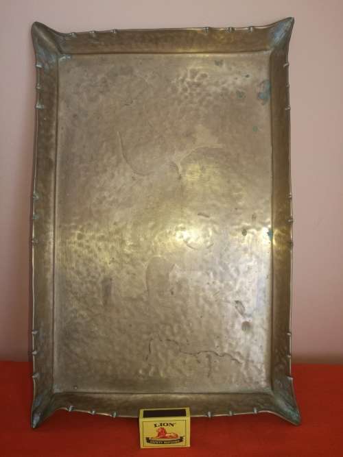 LOVELY OLD HAND BEATEN BRASS TRAY